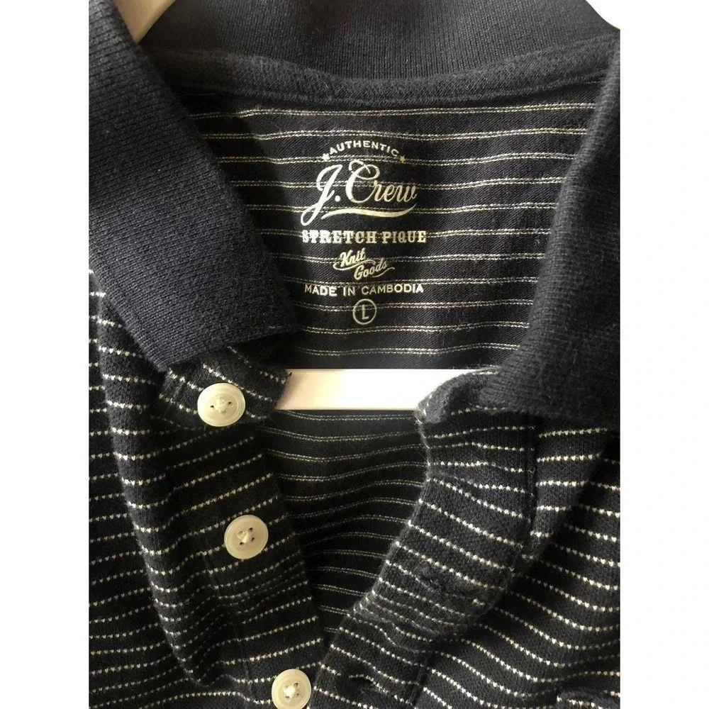 J.Crew Men’s Polo Shirt Pique cotton Large